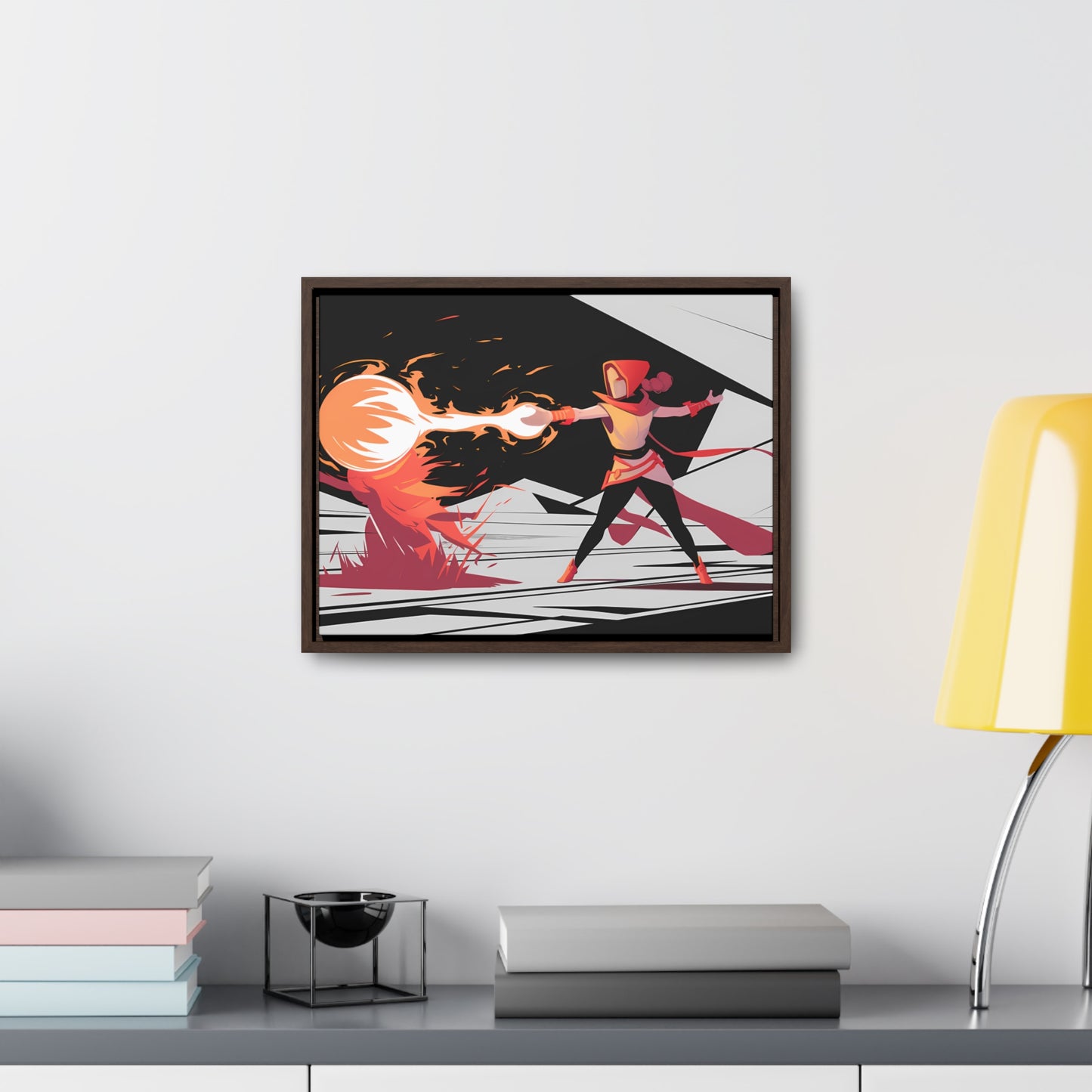 Conjuring the Firestorm - Gallery Canvas Wraps, Horizontal Frame