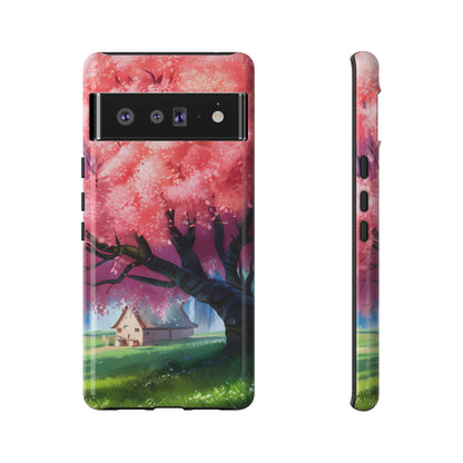 Idyllic Cherry Blossom and a Hut - Smartphone Tough Cases