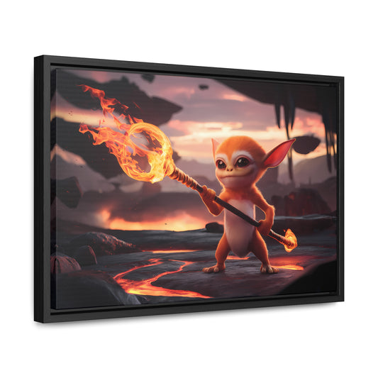 "Guardian of the Flame" - Gallery Canvas Wraps, Horizontal Frame