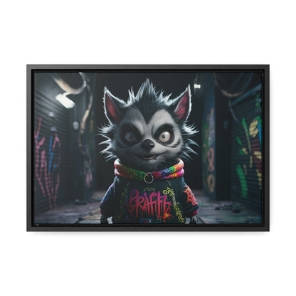 Urban Graffiti Rebel - Gallery Canvas Wraps, Horizontal Frame