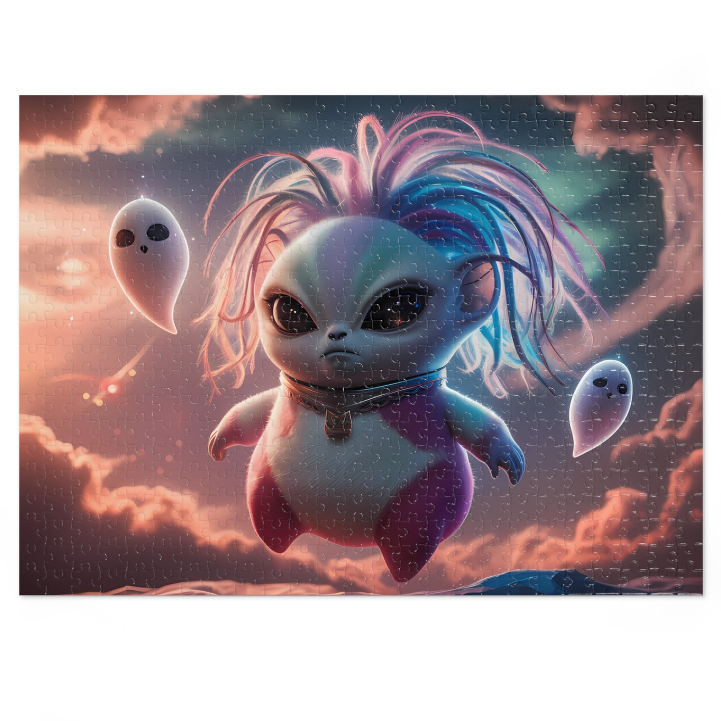 Galactic Spirit Guardian in the Ethereal Realm - Jigsaw Puzzle (30, 110, 252, 500,1000-Piece)