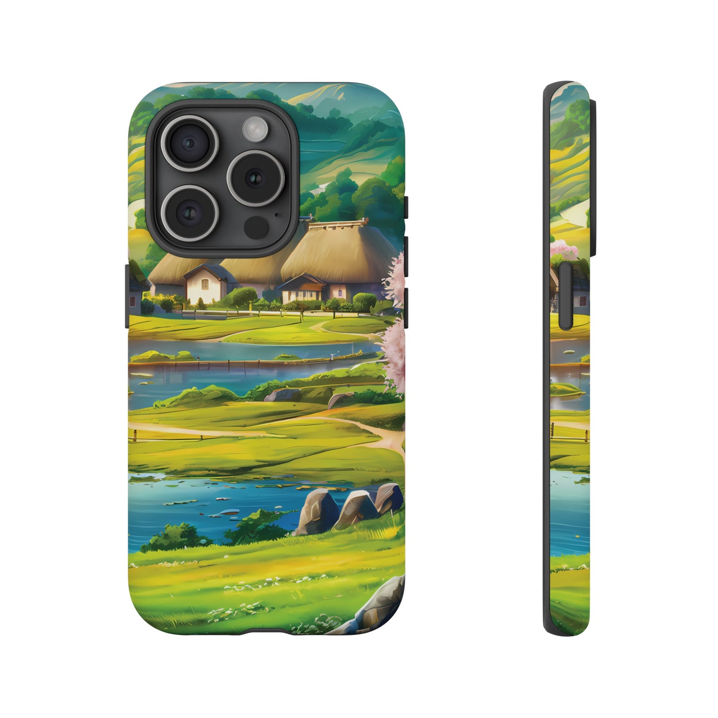 Idyllic Anime Village - Smartphone Tough Cases