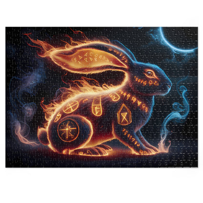 Runes of the Fire Hare - Jigsaw Puzzle (30, 110, 252, 500,1000-Piece)