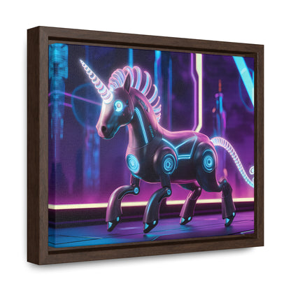 Cybernetic Unicorn - Gallery Canvas Wraps, Horizontal Frame