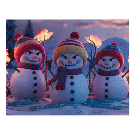 Frosty Trio's Mischief - Jigsaw Puzzle (30, 110, 252, 500,1000-Piece)