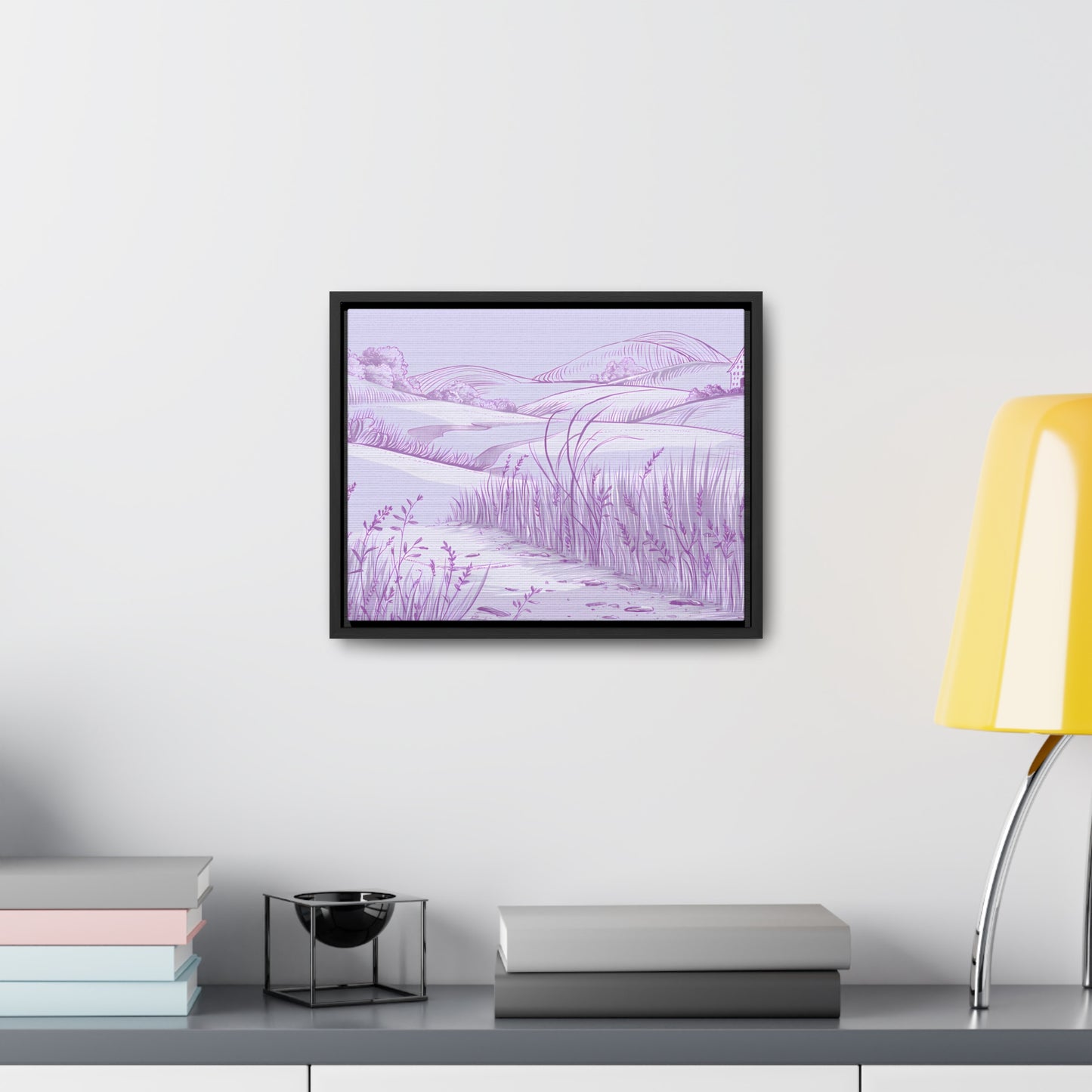 Whispers of the Lavender Hills - Gallery Canvas Wraps, Horizontal Frame