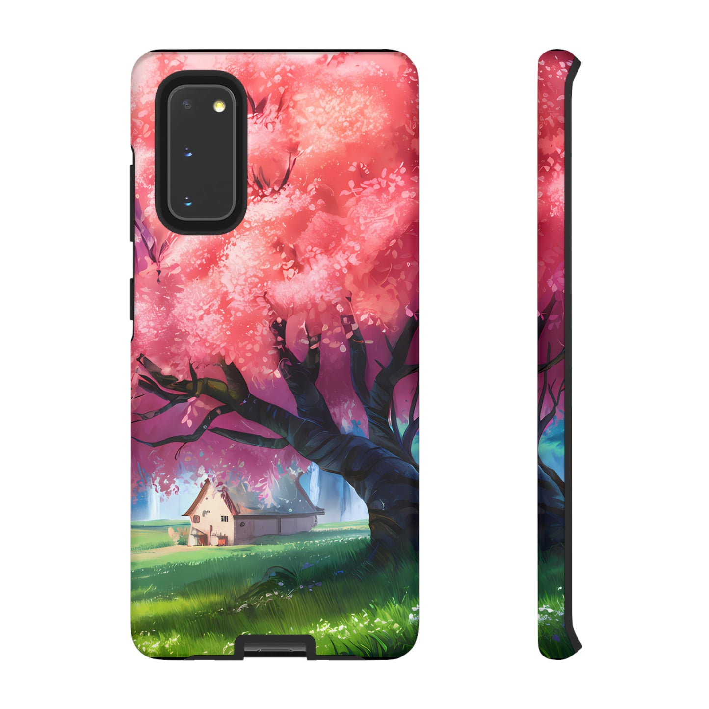 Idyllic Cherry Blossom and a Hut - Smartphone Tough Cases