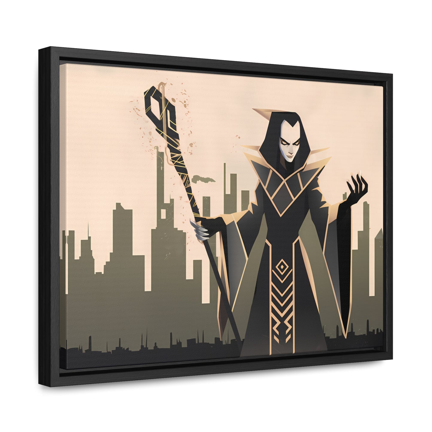 Shadow Sovereign of the Forsaken City - Gallery Canvas Wraps, Horizontal Frame