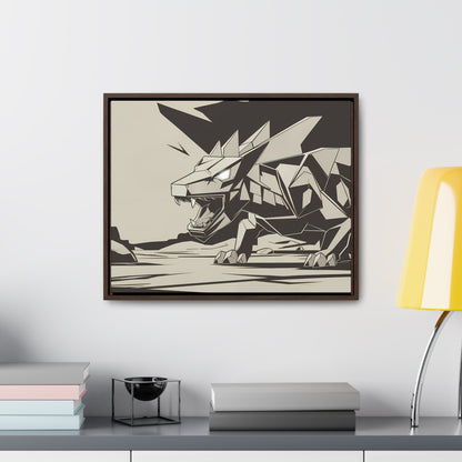 Raging Stone Guardian - Gallery Canvas Wraps, Horizontal Frame