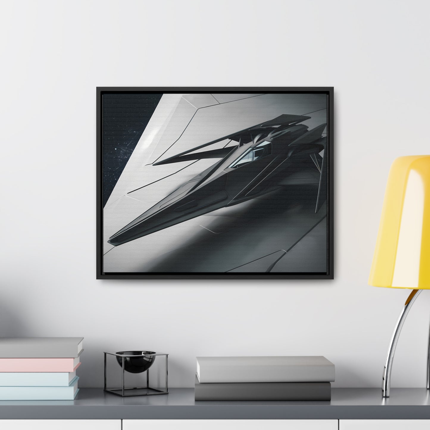 Starlance Stealth Interceptor - Gallery Canvas Wraps, Horizontal Frame