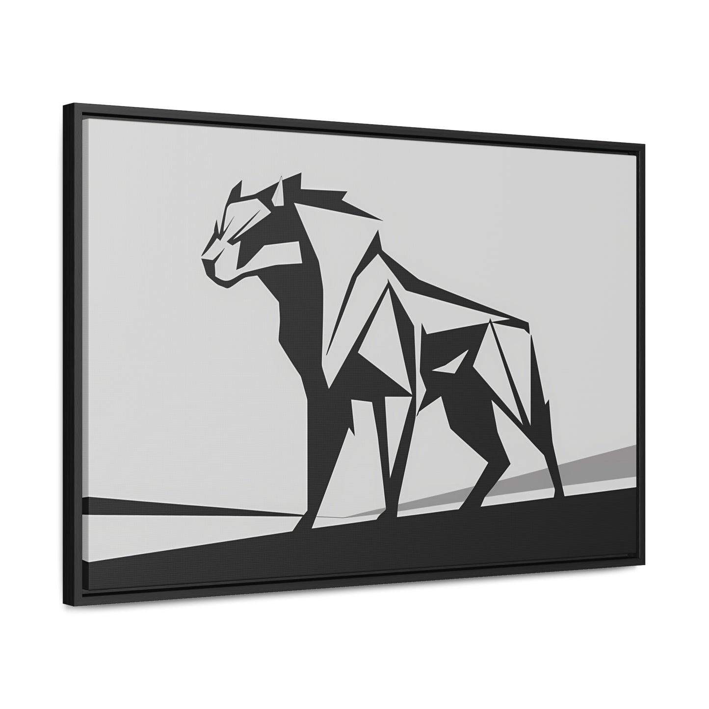 Geometric Beast - Gallery Canvas Wraps, Horizontal Frame