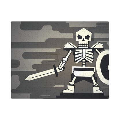 Skeleton Warrior in the Fog - Jigsaw Puzzle (30, 110, 252, 500,1000-Piece)