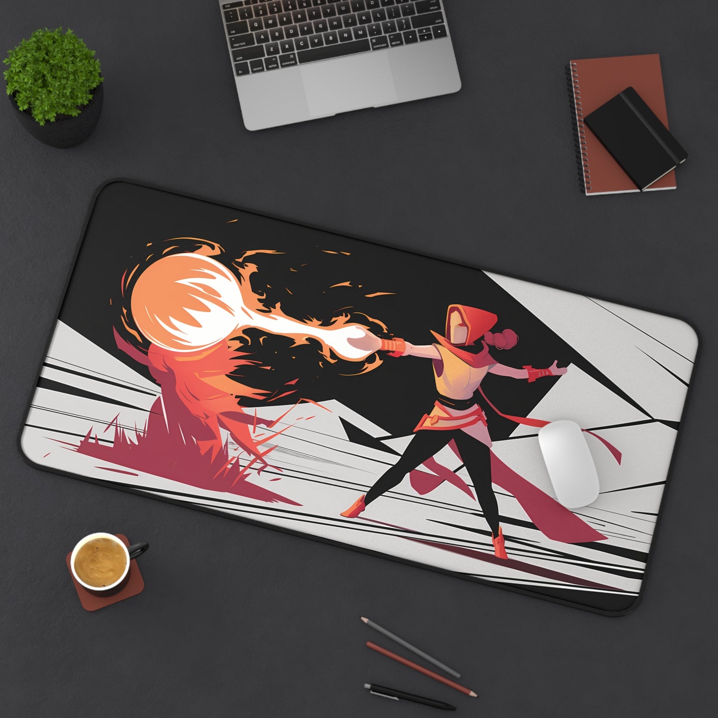 Geometric Pyromancer- Desk Mat