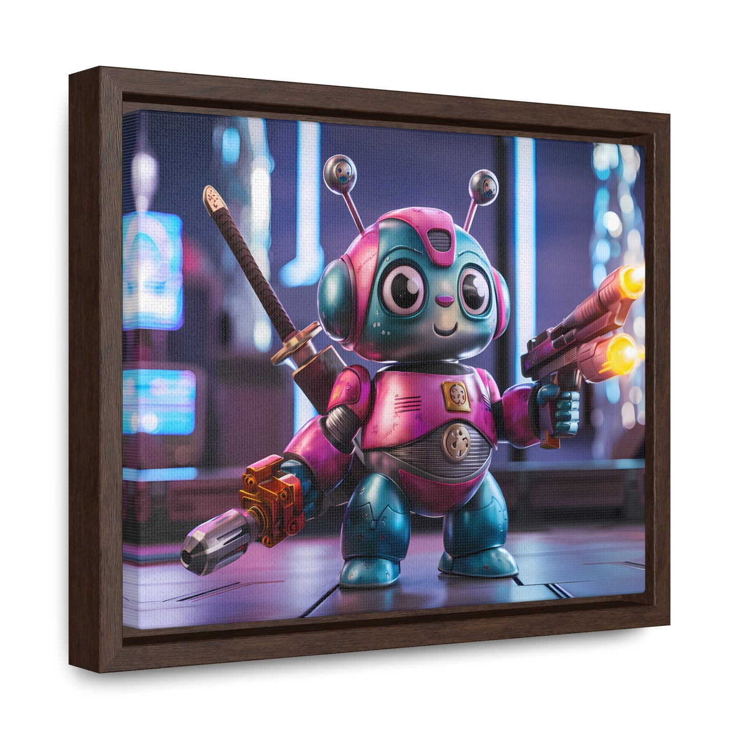 Robo-Samurai Defender - Gallery Canvas Wraps, Horizontal Frame