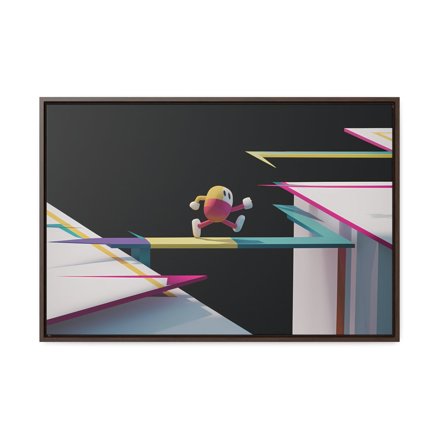 "Leaping Through Dimensions" - Gallery Canvas Wraps, Horizontal Frame