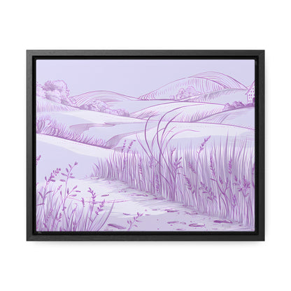 Whispers of the Lavender Hills - Gallery Canvas Wraps, Horizontal Frame