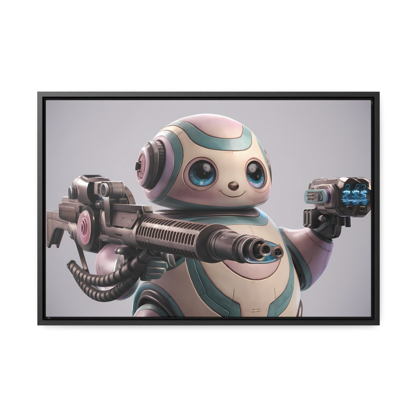 "Adorable Defender" - Gallery Canvas Wraps, Horizontal Frame