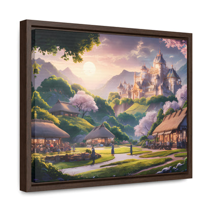 "Whispers of the Twilight Kingdom" - Gallery Canvas Wraps, Horizontal Frame