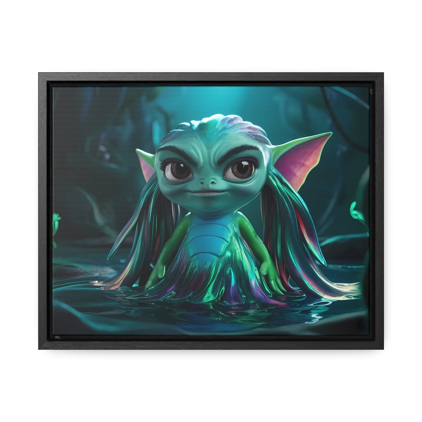 Guardian of the Enchanted Lagoon - Gallery Canvas Wraps, Horizontal Frame