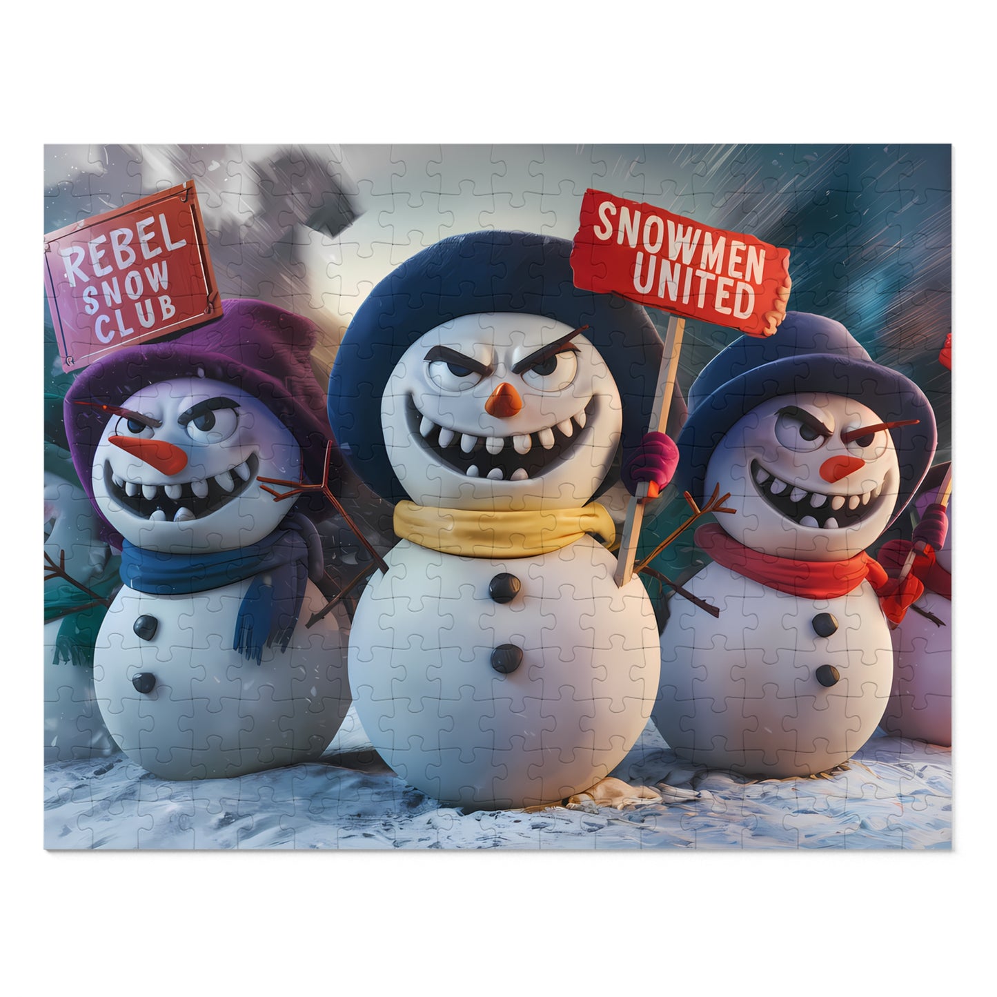 The Great Snowman Rebellion - Jigsaw Puzzle (30, 110, 252, 500,1000-Piece)