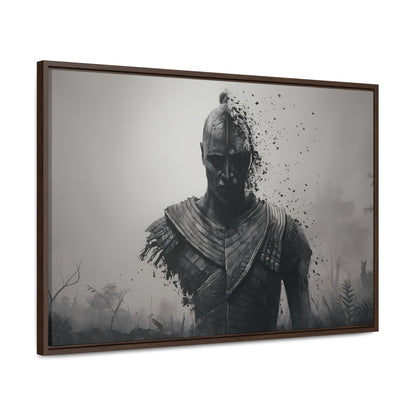 "Fragmented Warrior" - Gallery Canvas Wraps, Horizontal Frame