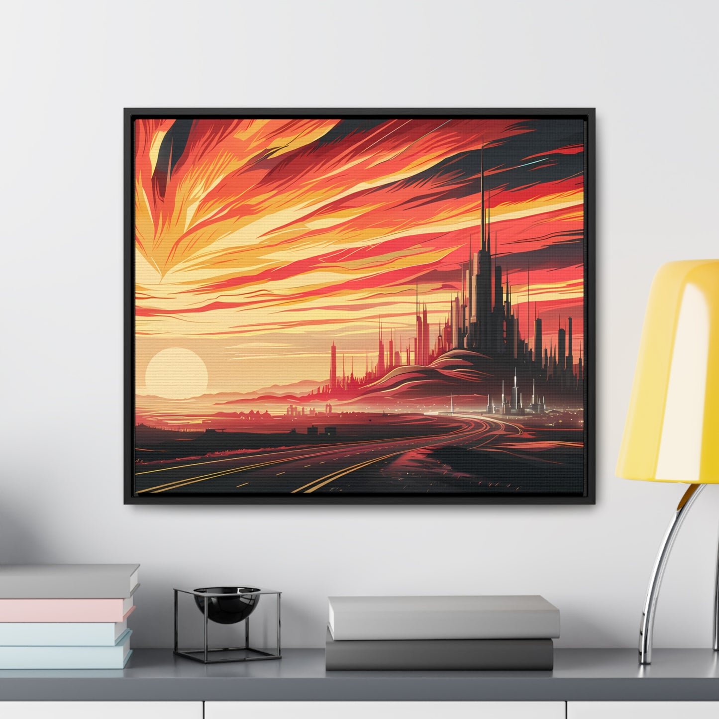 Twilight of the Metropolis - Gallery Canvas Wraps, Horizontal Frame