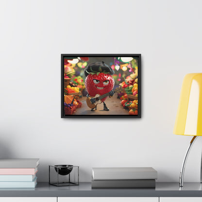 Strawberry Serenade in the Market - Gallery Canvas Wraps, Horizontal Frame