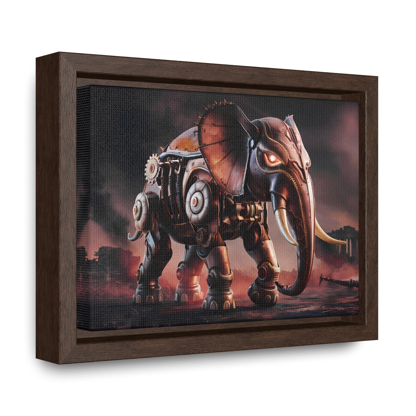 "Mechanized Titan of the Wasteland" - Gallery Canvas Wraps, Horizontal Frame