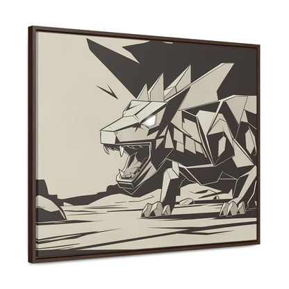 Raging Stone Guardian - Gallery Canvas Wraps, Horizontal Frame