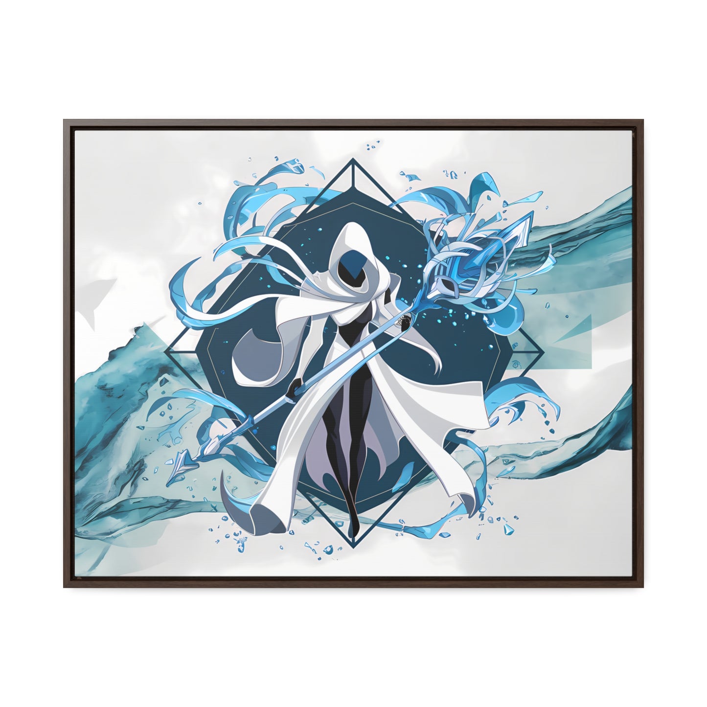 Ethereal Sentinel of the Tides - Gallery Canvas Wraps, Horizontal Frame