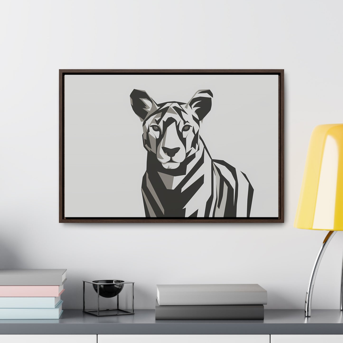 "Monochrome Majesty" - Gallery Canvas Wraps, Horizontal Frame