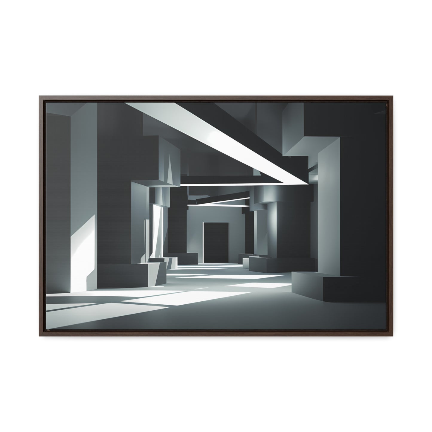 Echoes of Geometry - Gallery Canvas Wraps, Horizontal Frame