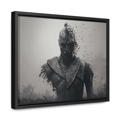 "Fragmented Warrior" - Gallery Canvas Wraps, Horizontal Frame