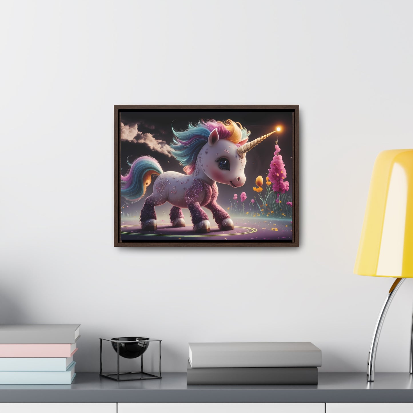 "Twilight Spark of the Enchanted Meadow" - Gallery Canvas Wraps, Horizontal Frame