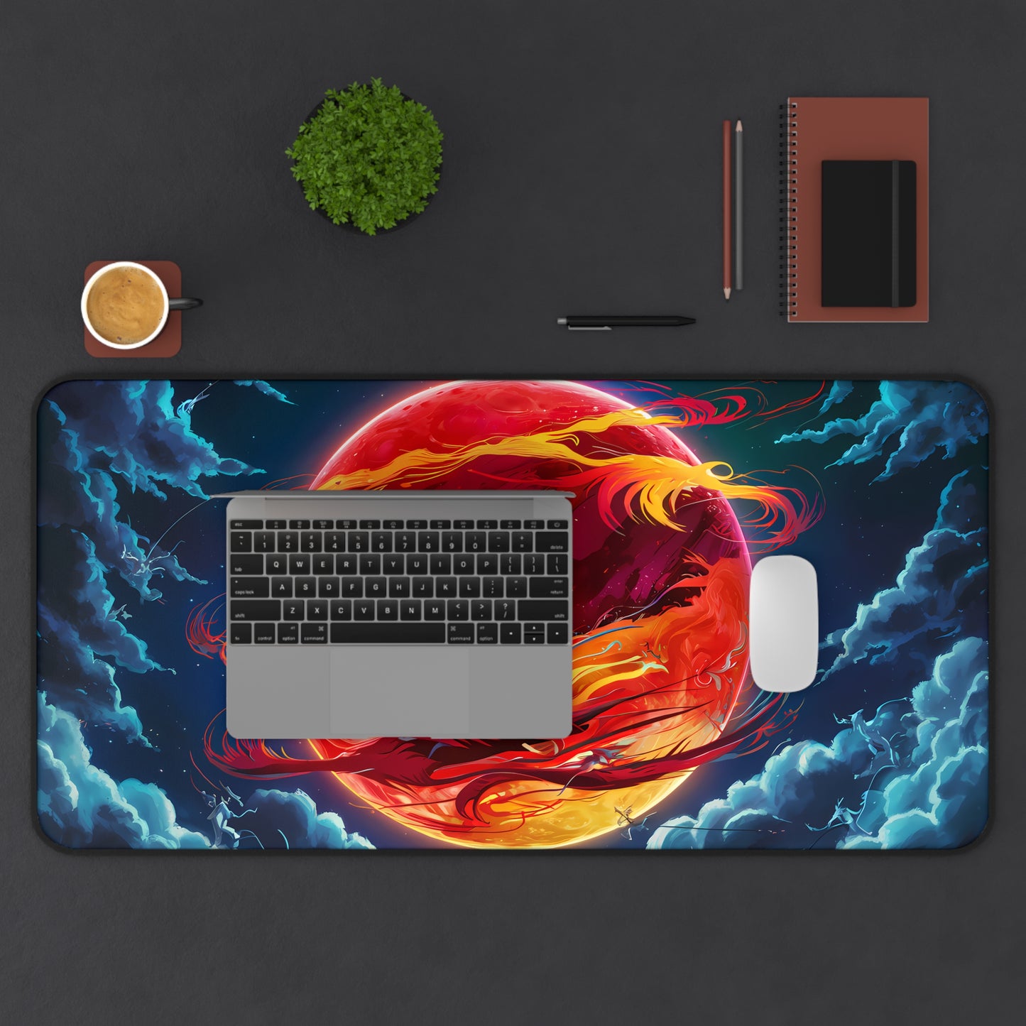 Inferno's Embrace - Desk Mat