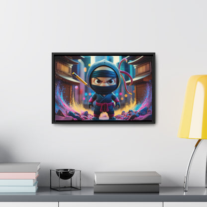 Tiny Ninja, Big Attitude - Gallery Canvas Wraps, Horizontal Frame