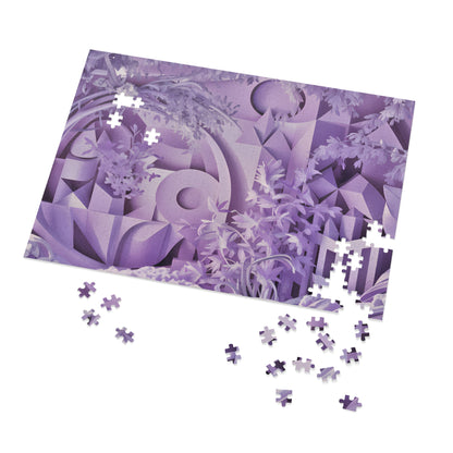 Serenity in Lavender Geometrics - Jigsaw Puzzle (30, 110, 252, 500,1000-Piece)