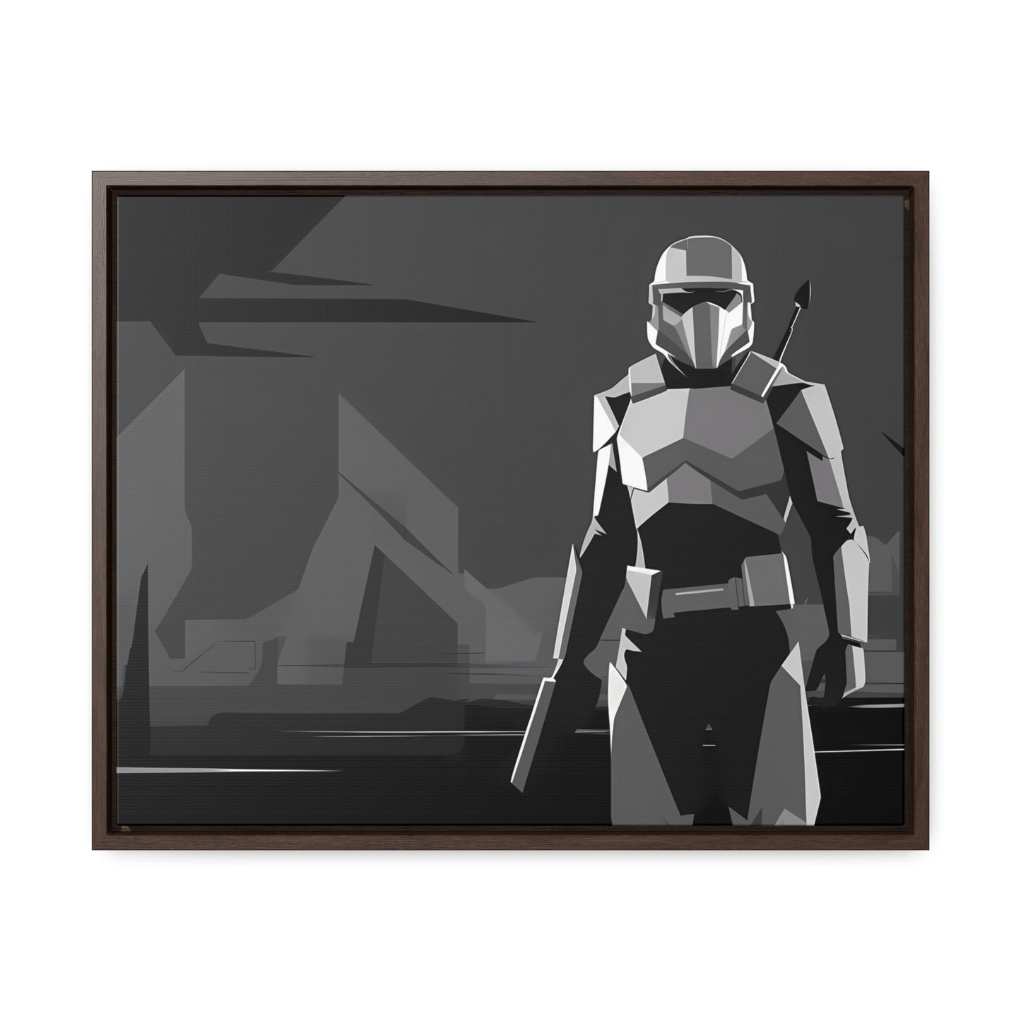 The Lone Protector - Gallery Canvas Wraps, Horizontal Frame