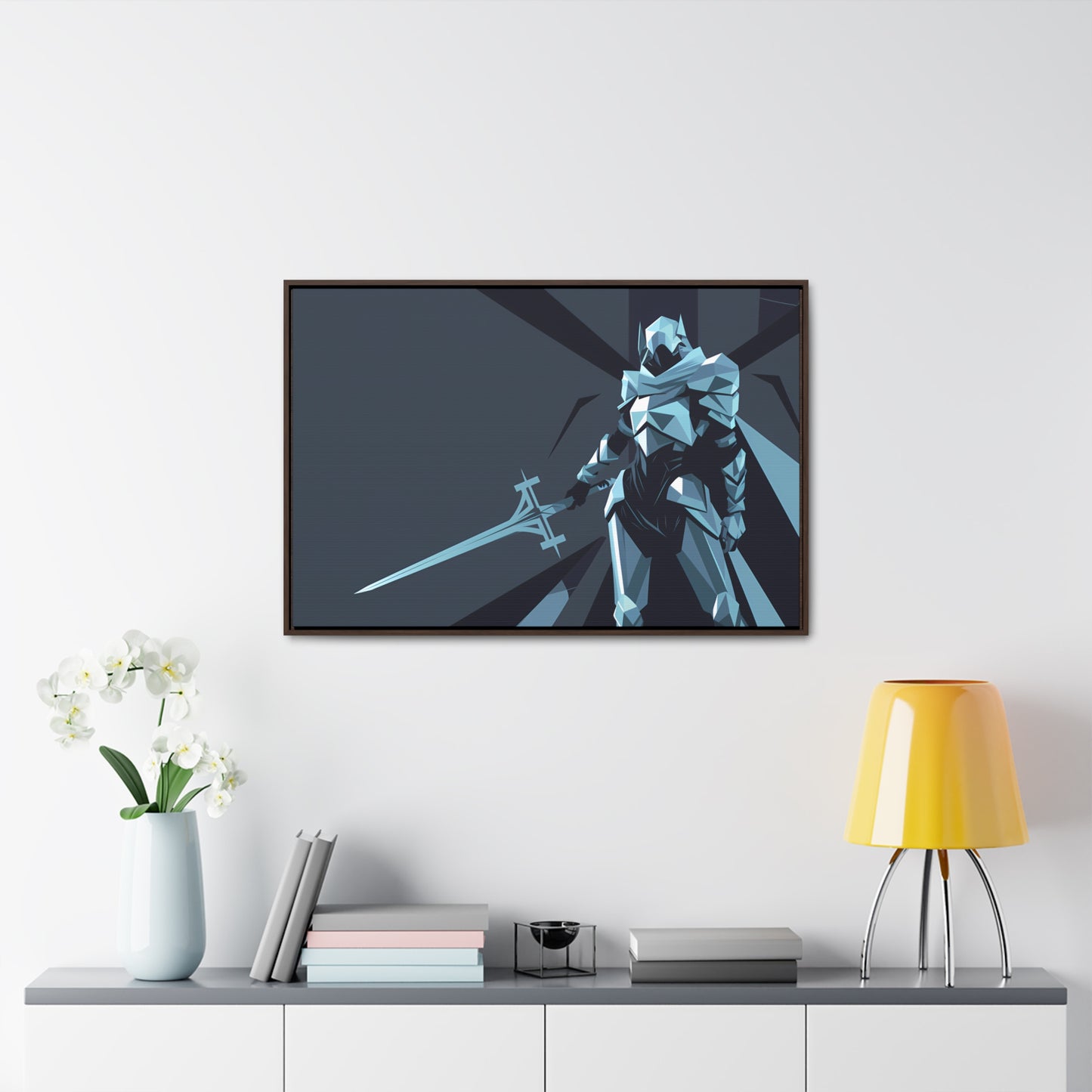 Knight of the Shattered Realm - Gallery Canvas Wraps, Horizontal Frame