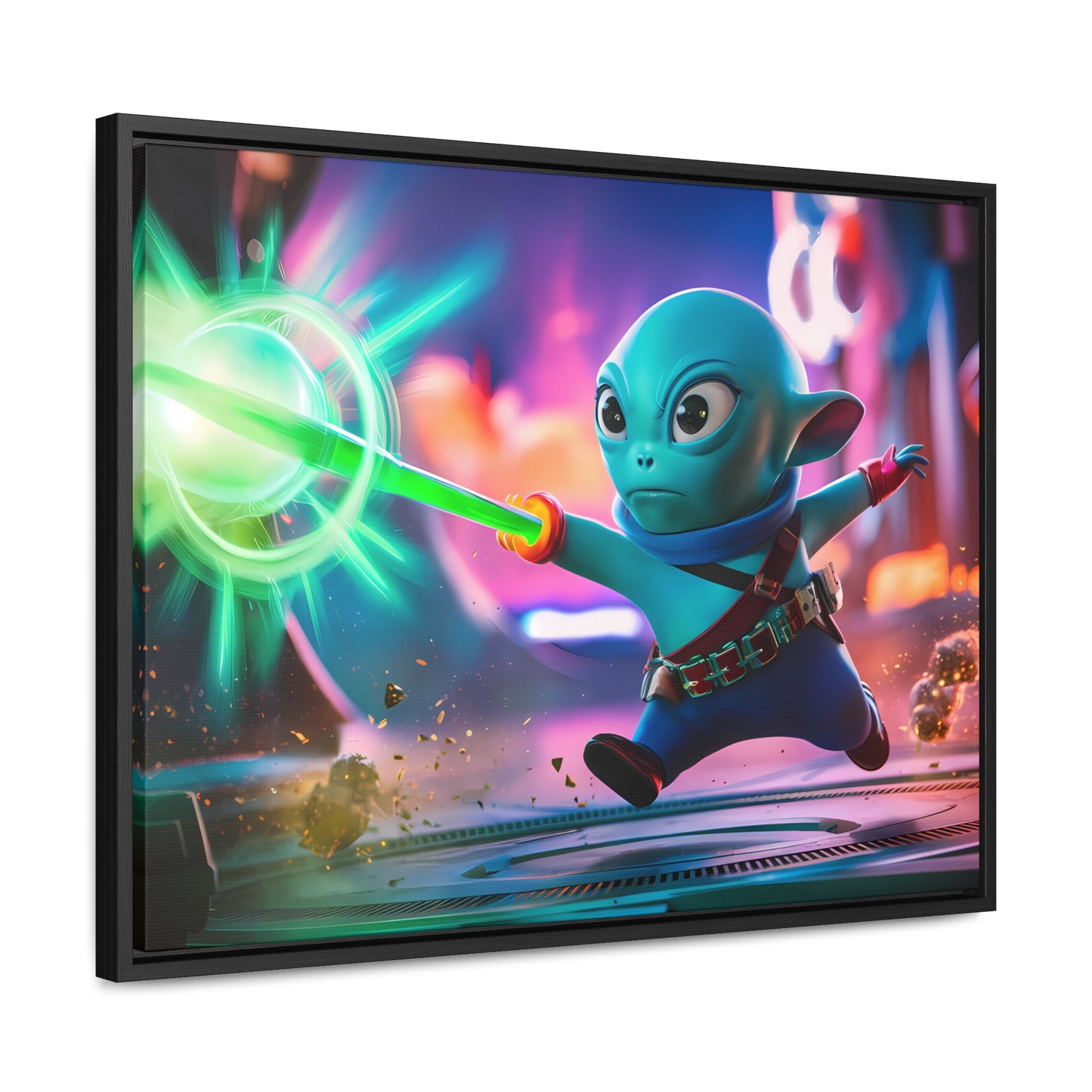 Galactic Defender - Gallery Canvas Wraps, Horizontal Frame