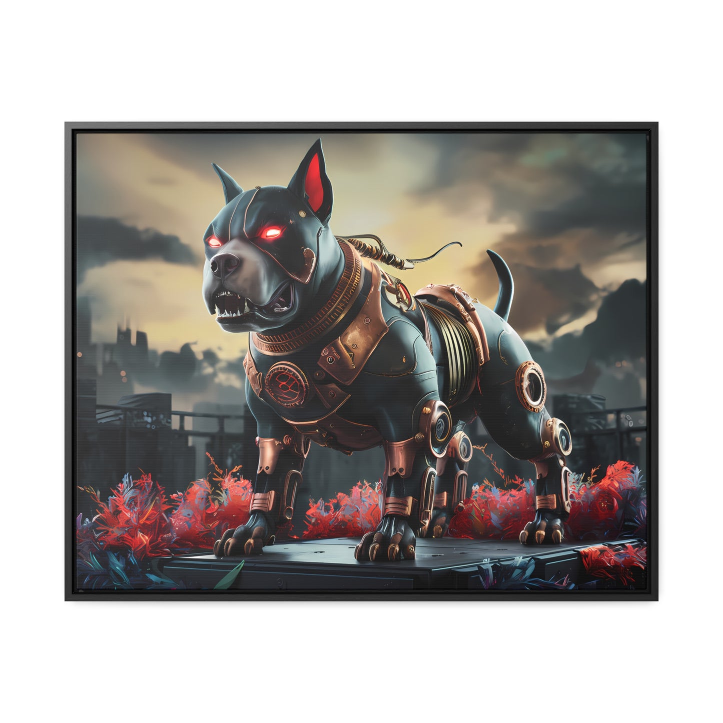 Cyberhound Sentinel - Gallery Canvas Wraps, Horizontal Frame