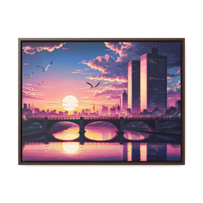 Twilight Reflections - Gallery Canvas Wraps, Horizontal Frame