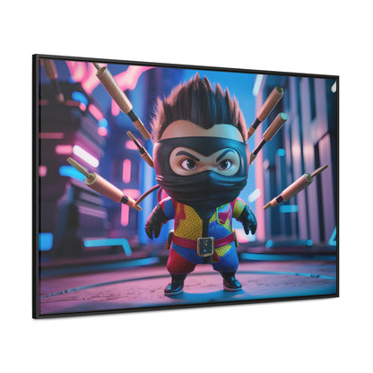 Ninja Toy Showdown - Gallery Canvas Wraps, Horizontal Frame