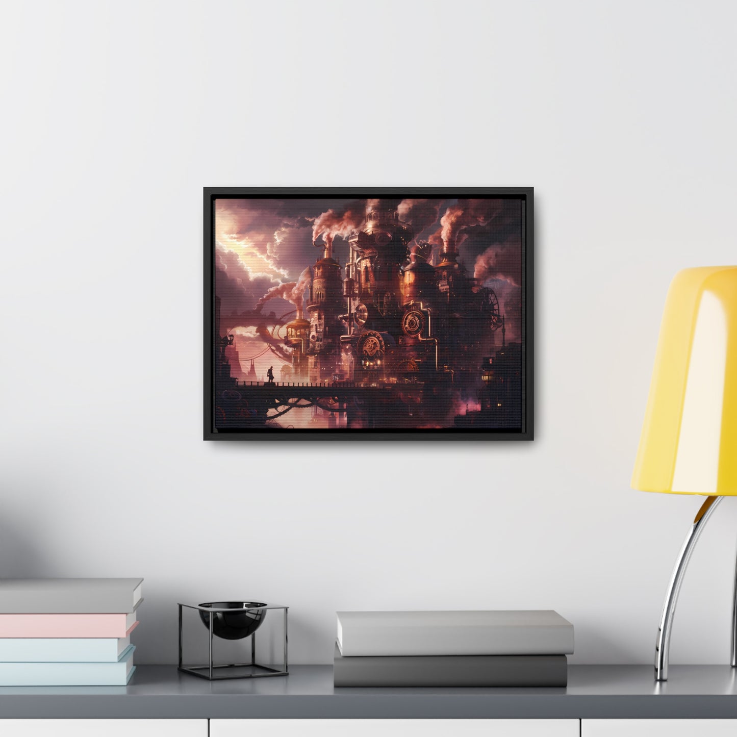 Industrial Twilight - Gallery Canvas Wraps, Horizontal Frame