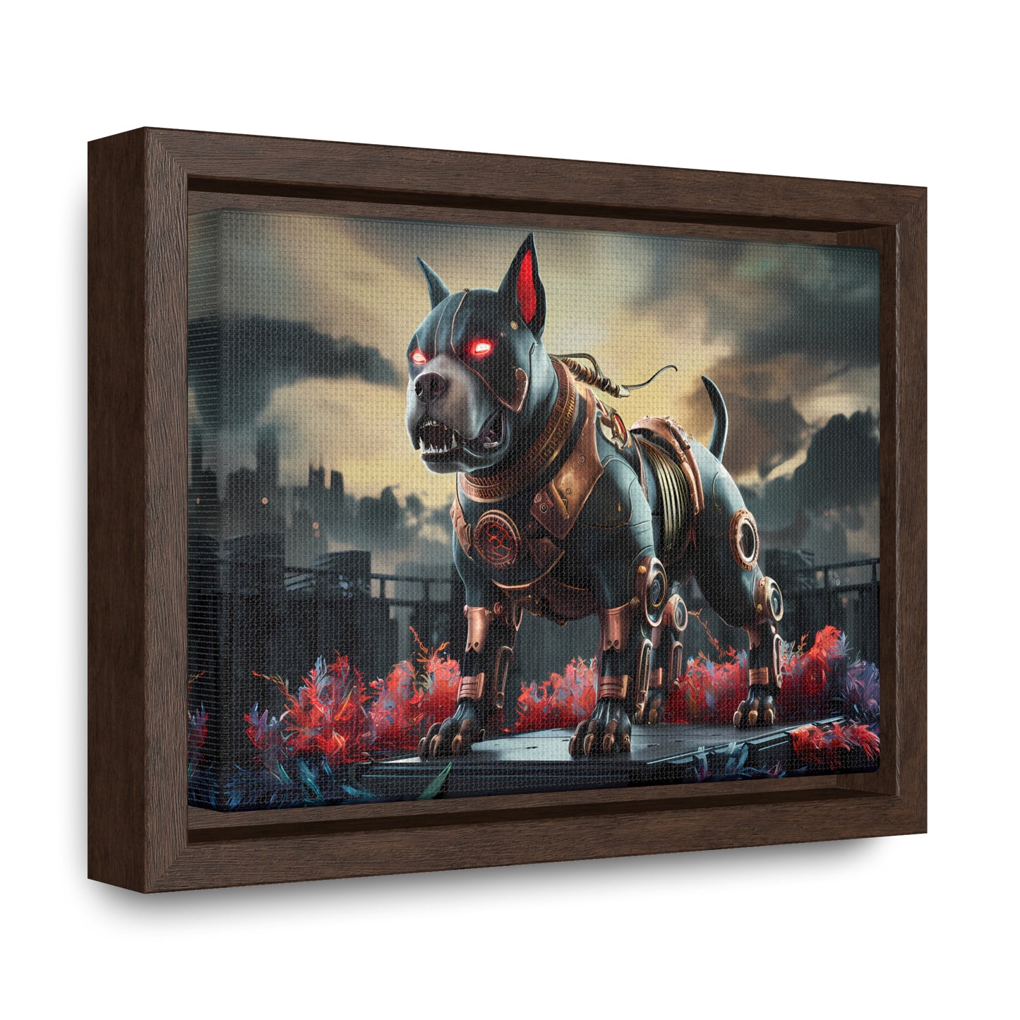 Cyberhound Sentinel - Gallery Canvas Wraps, Horizontal Frame