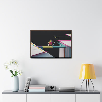 "Leaping Through Dimensions" - Gallery Canvas Wraps, Horizontal Frame