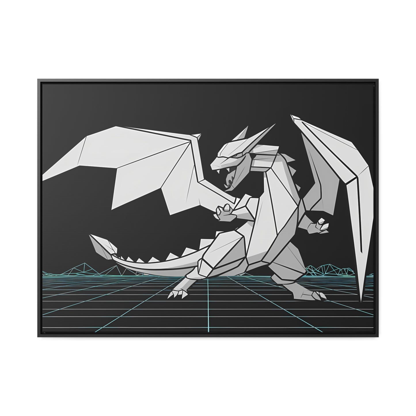 Cyber Dragon Unleashed - Gallery Canvas Wraps, Horizontal Frame