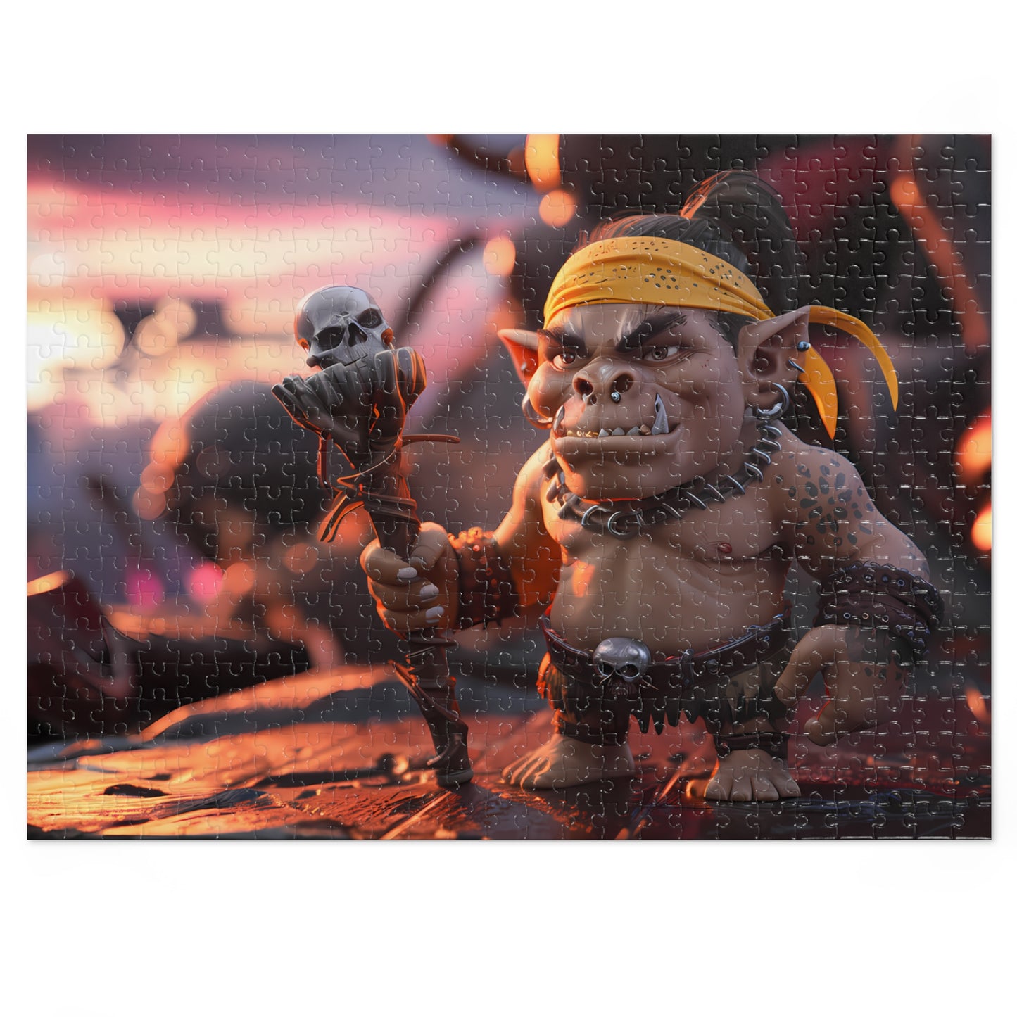 Ogre Shaman at Sunset - Jigsaw Puzzle (30, 110, 252, 500,1000-Piece)