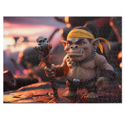 Ogre Shaman at Sunset - Jigsaw Puzzle (30, 110, 252, 500,1000-Piece)