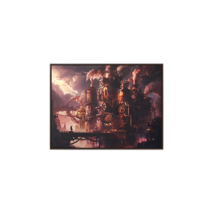 Industrial Twilight - Gallery Canvas Wraps, Horizontal Frame